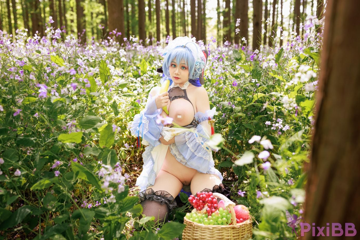 Cosplayer A Xuexue Sweet Maid PixiBB.COM 033
