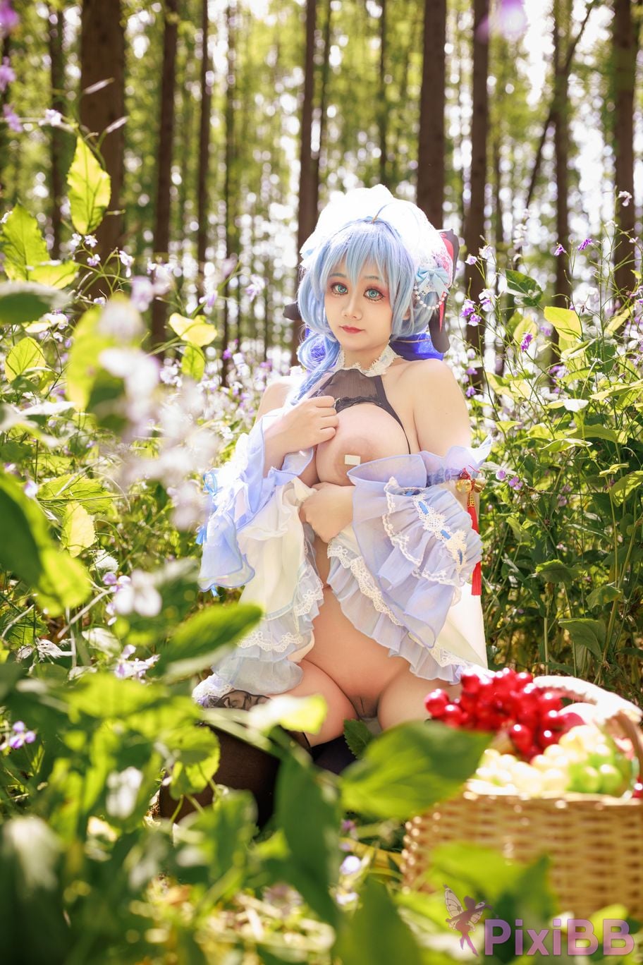 Cosplayer A Xuexue Sweet Maid PixiBB.COM 036