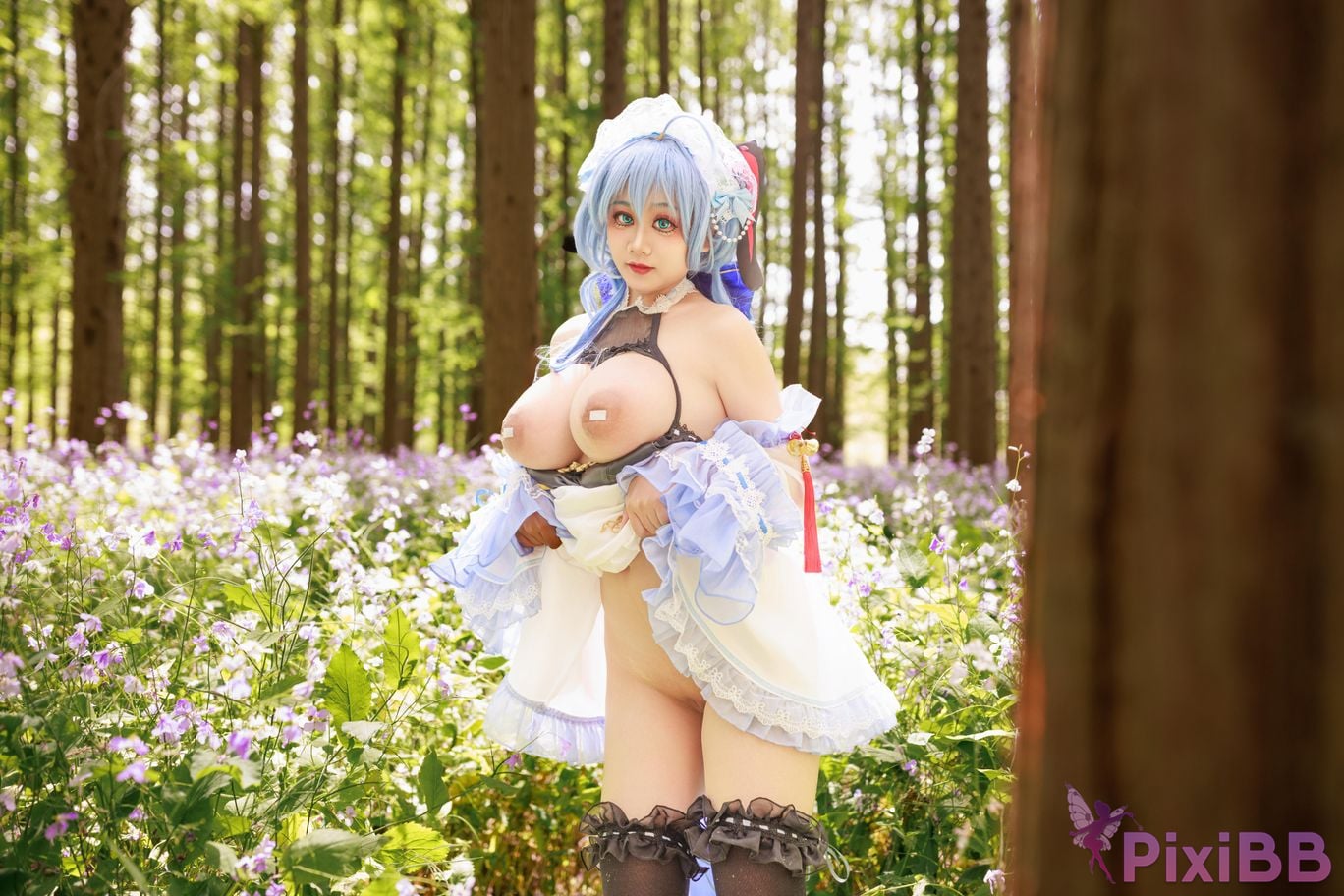 Cosplayer A Xuexue Sweet Maid PixiBB.COM 037