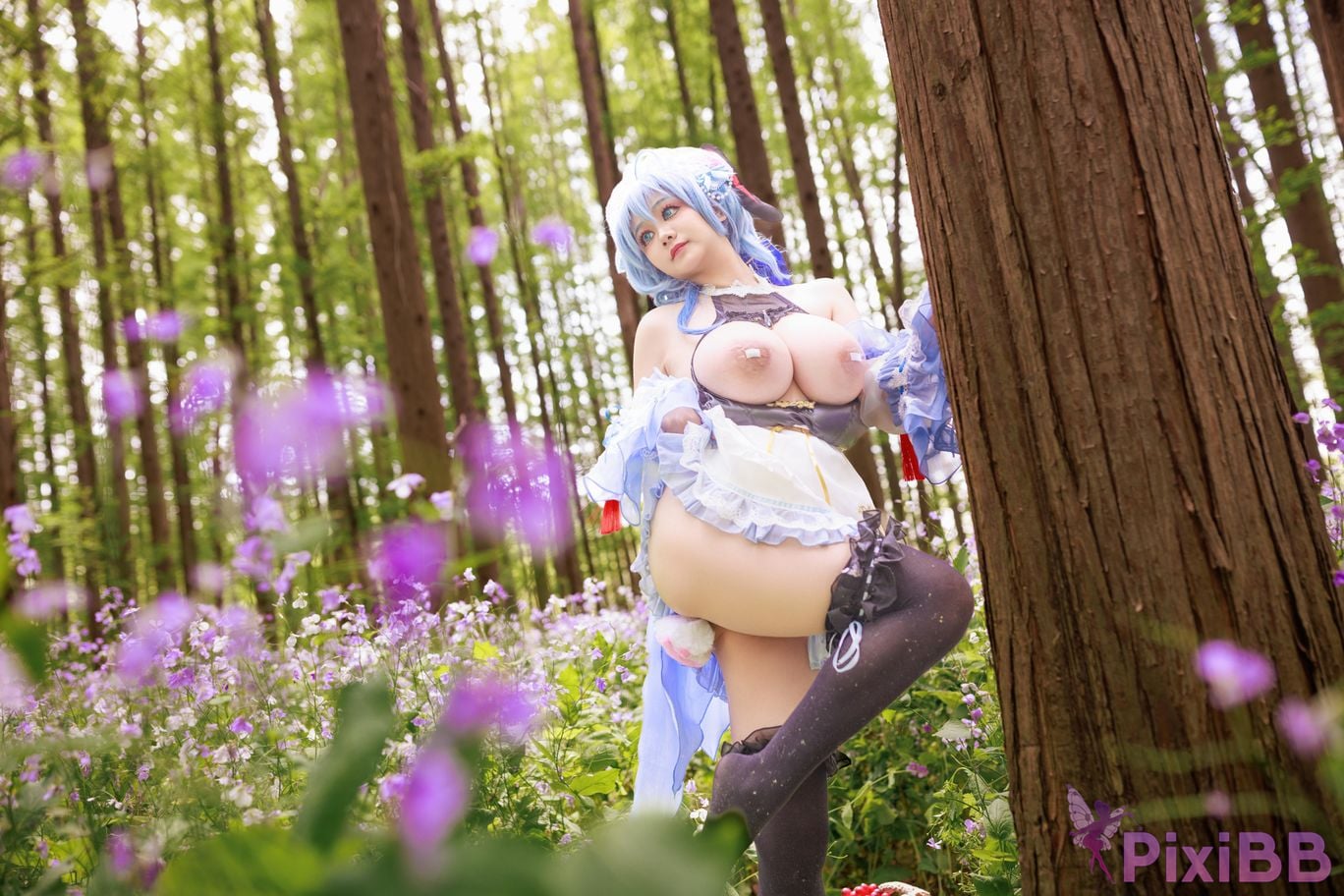 Cosplayer A Xuexue Sweet Maid PixiBB.COM 041