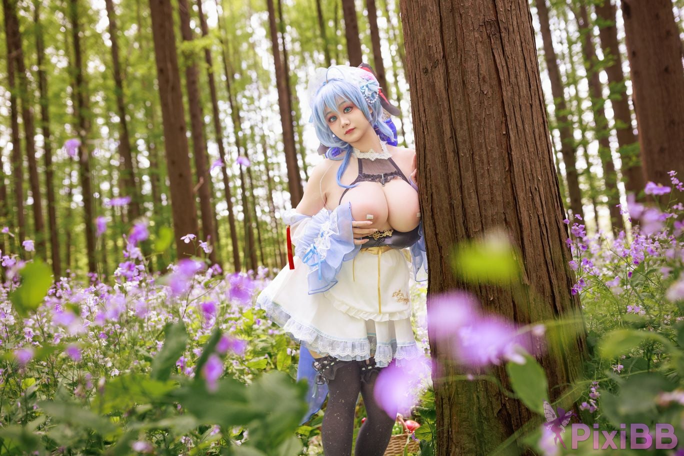 Cosplayer A Xuexue Sweet Maid PixiBB.COM 042
