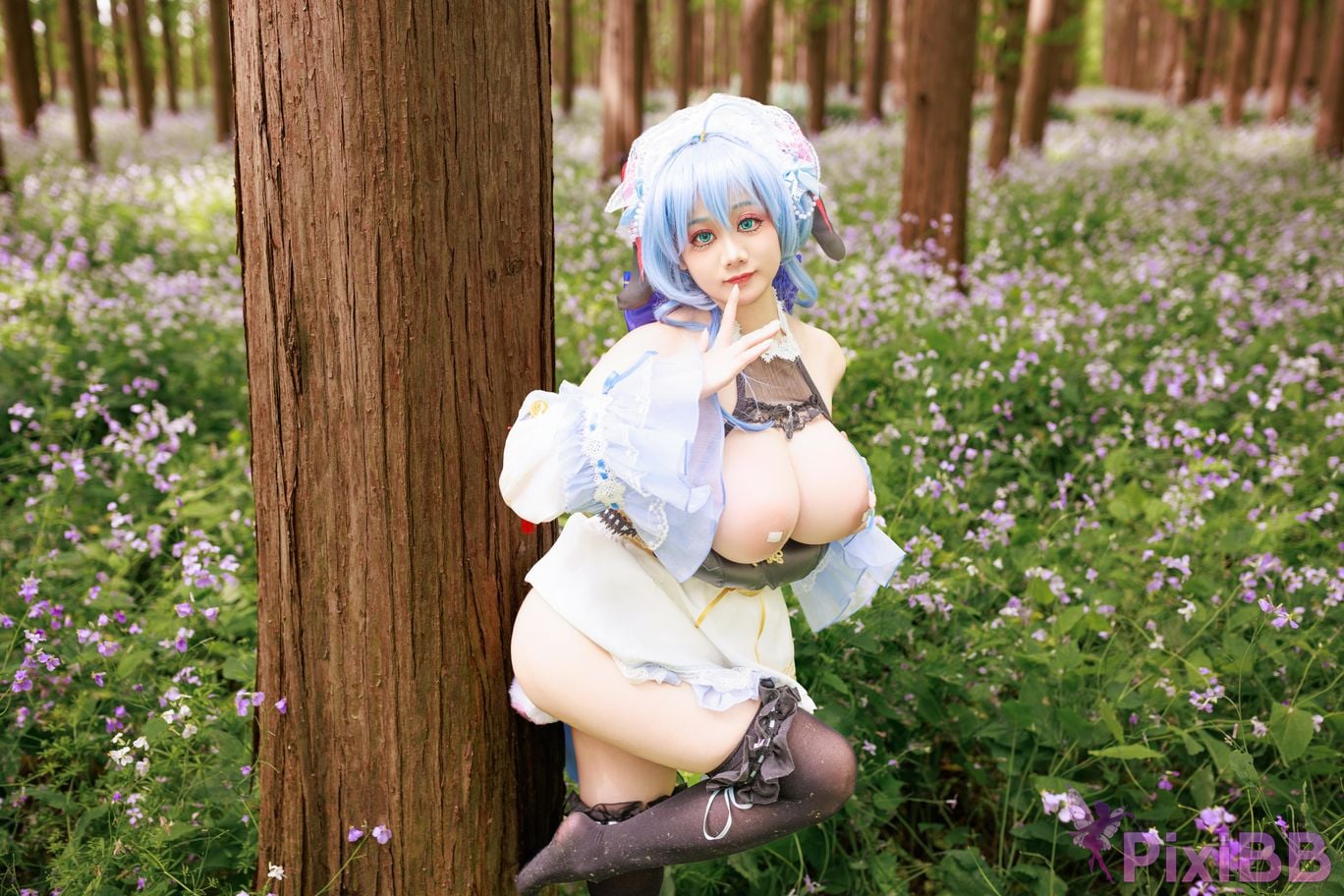 Cosplayer A Xuexue Sweet Maid PixiBB.COM 043