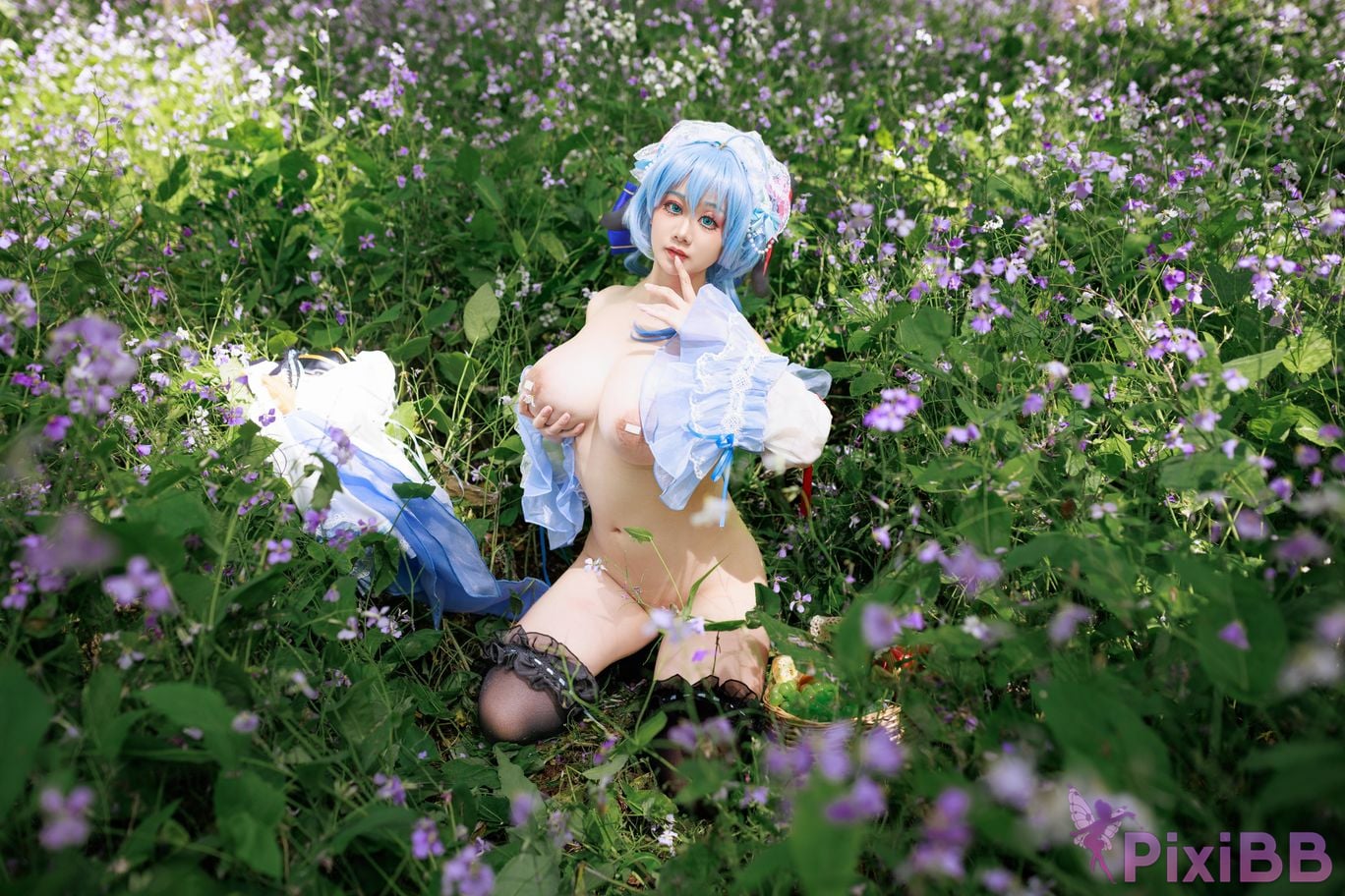 Cosplayer A Xuexue Sweet Maid PixiBB.COM 052