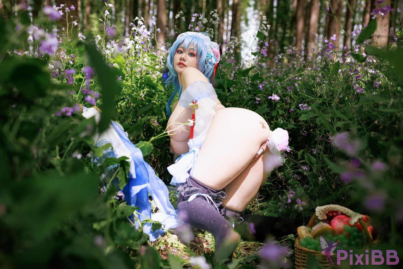 Cosplayer A Xuexue Sweet Maid PixiBB.COM 057
