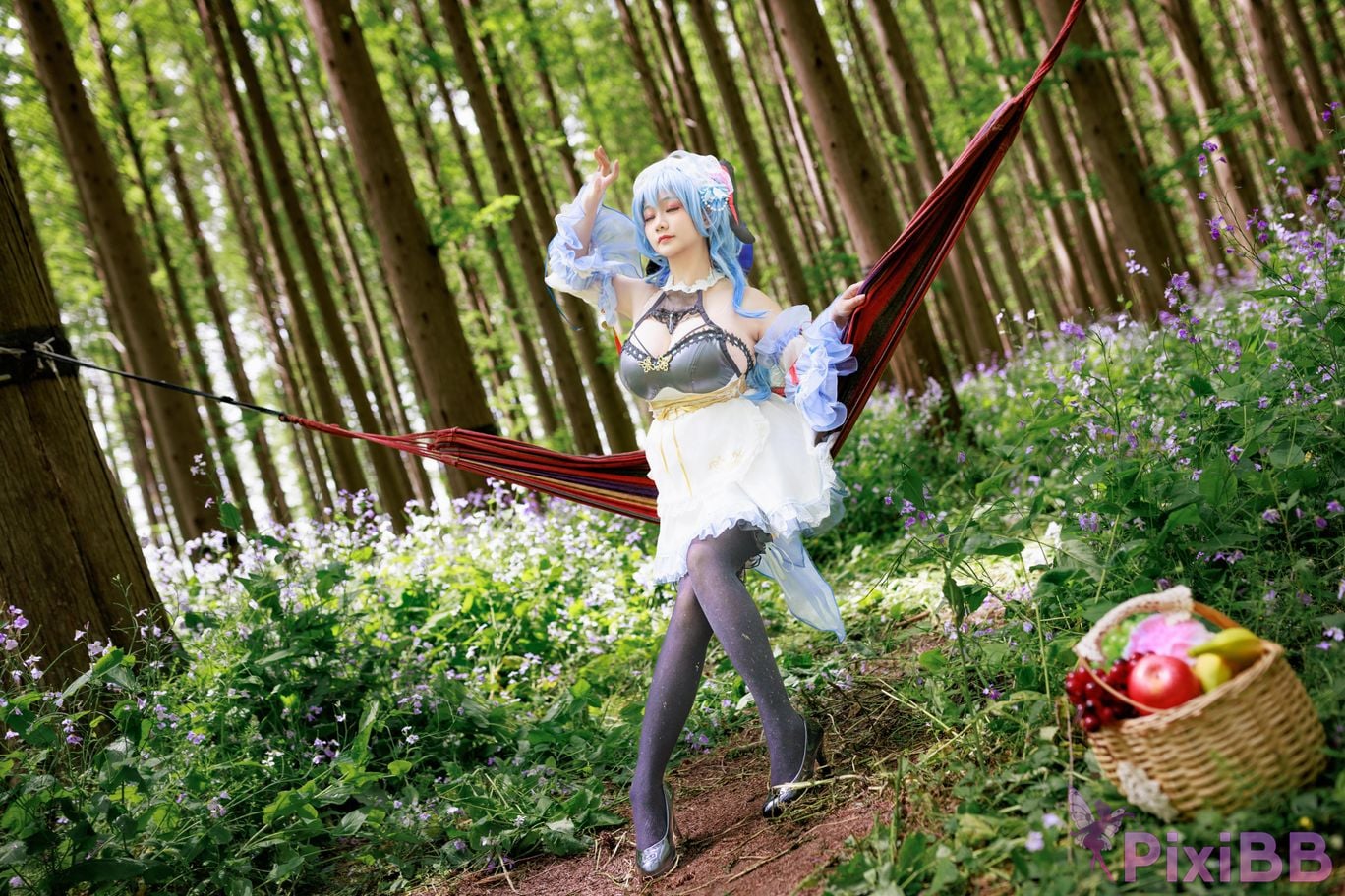 Cosplayer A Xuexue Sweet Maid PixiBB.COM 073