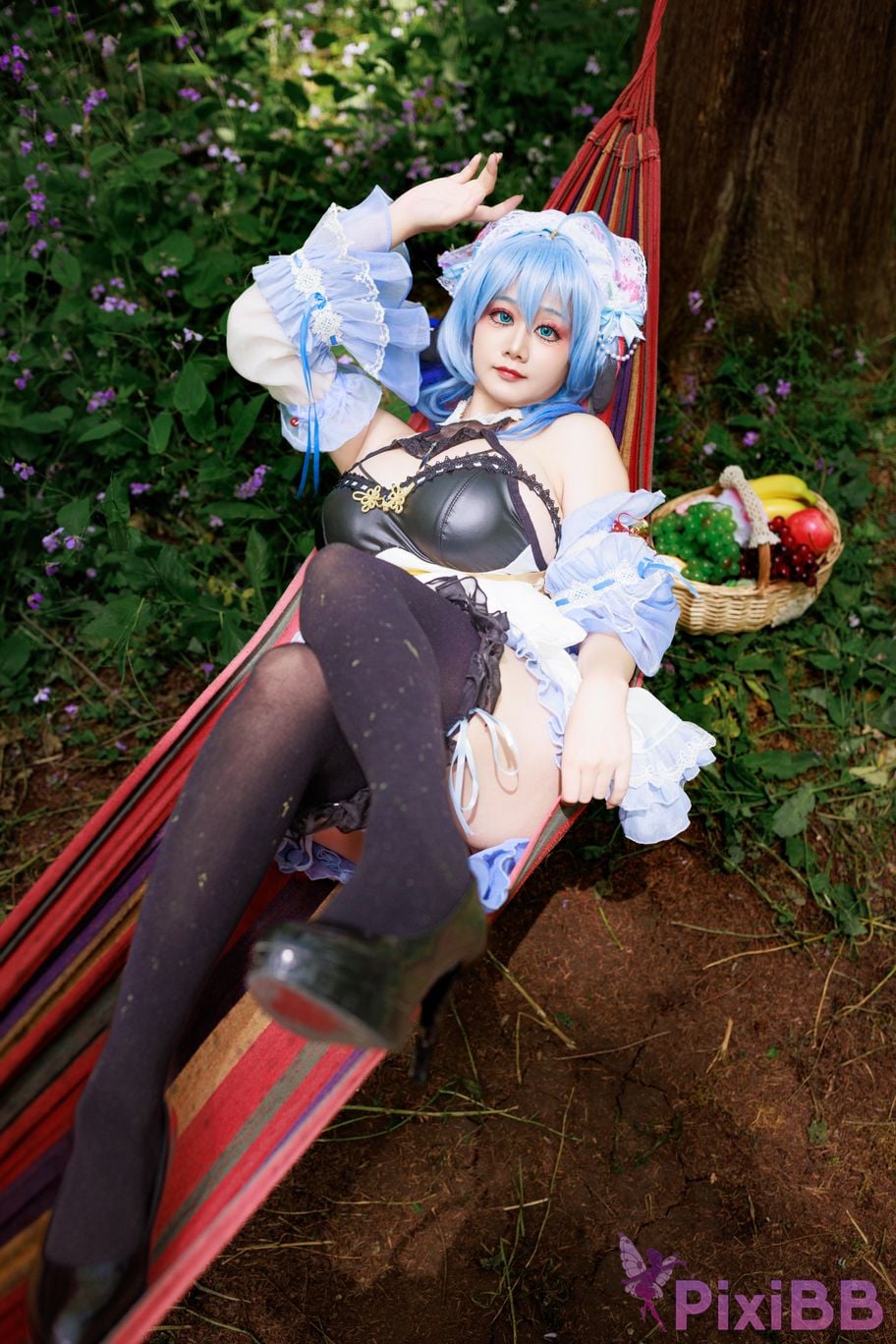Cosplayer A Xuexue Sweet Maid PixiBB.COM 077