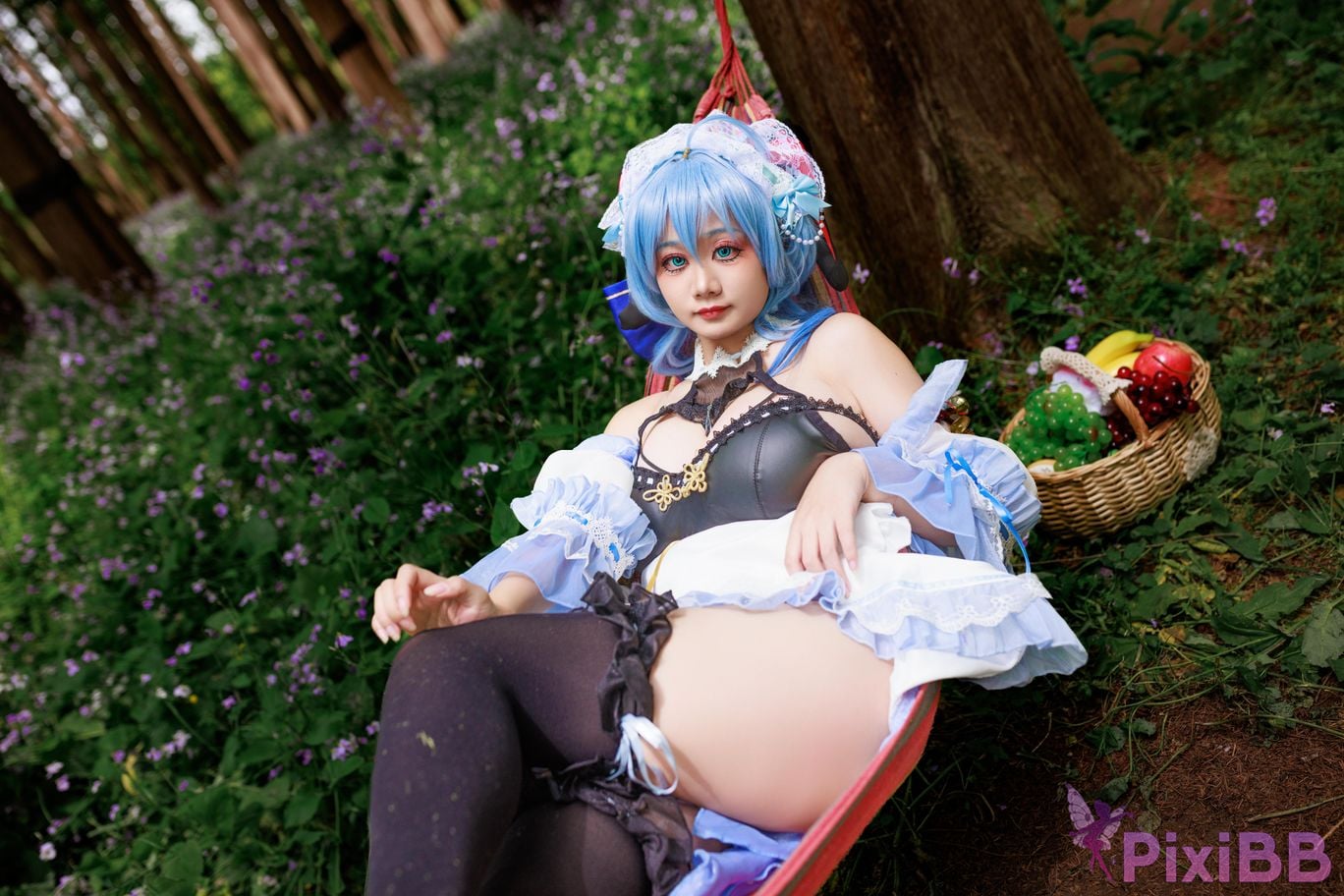 Cosplayer A Xuexue Sweet Maid PixiBB.COM 082