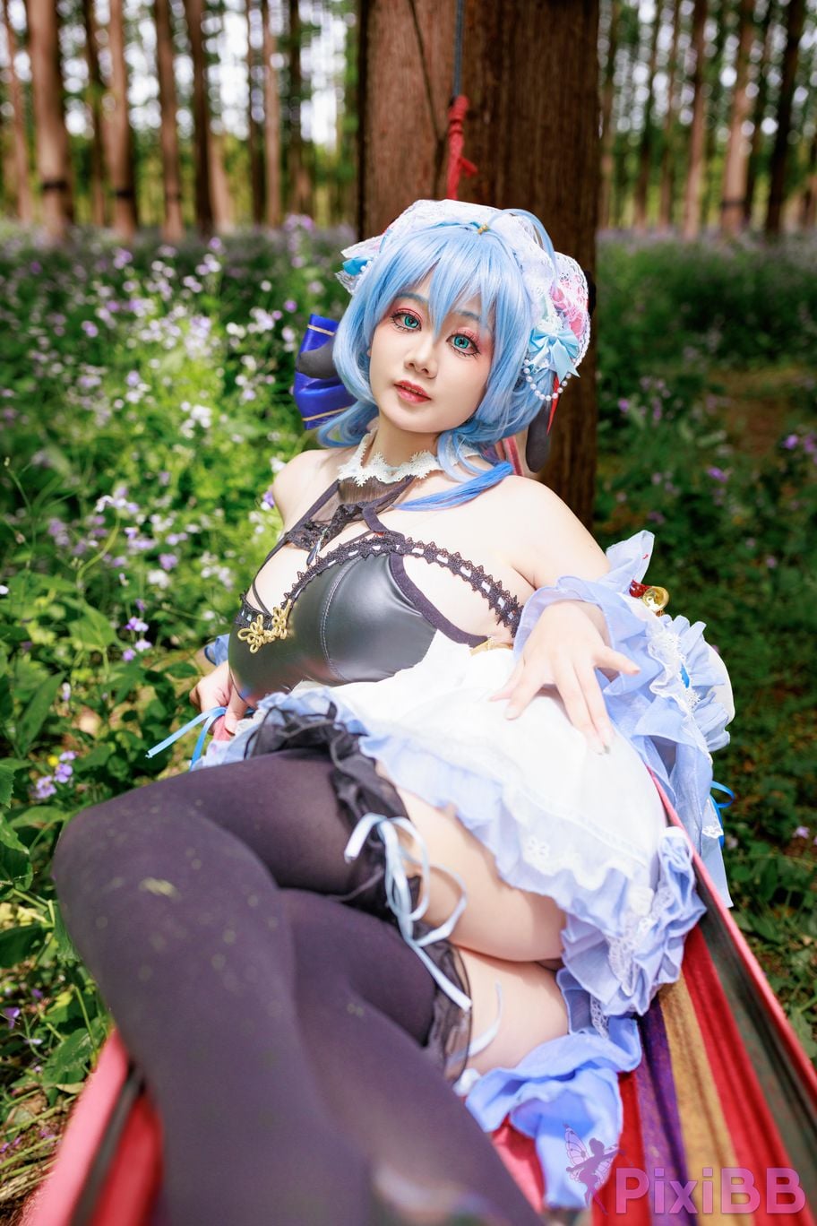 Cosplayer A Xuexue Sweet Maid PixiBB.COM 083