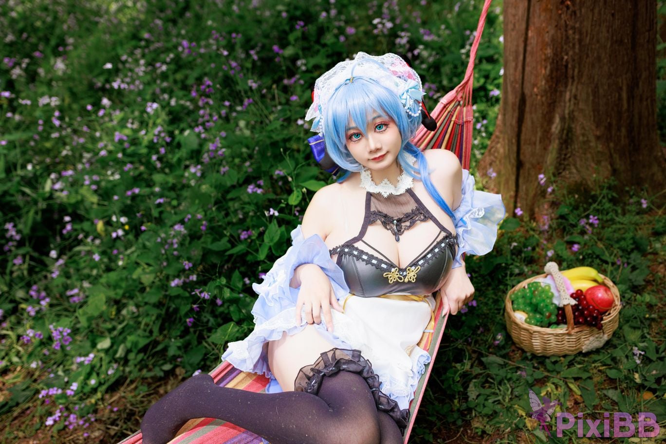 Cosplayer A Xuexue Sweet Maid PixiBB.COM 087