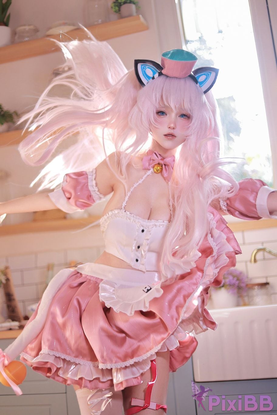 Cosplayer Cheesecake Custard azur lane haman maid PixiBB.COM 002