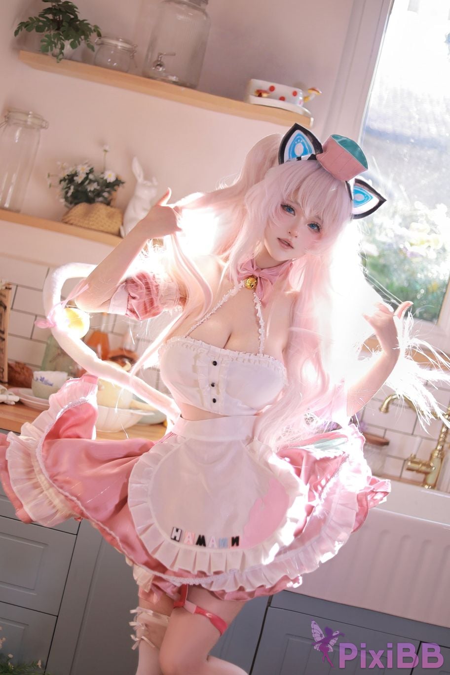 Cosplayer Cheesecake Custard azur lane haman maid PixiBB.COM 004