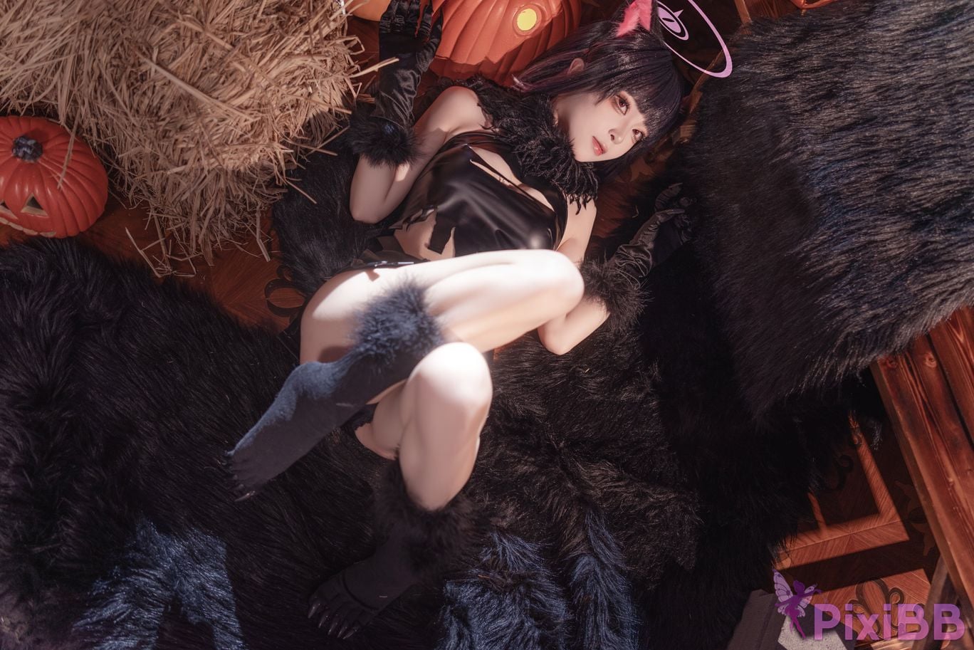 Cosplayer vector fish Blue Archive Anzuyama Kazusa Halloween PixiBB.COM 006