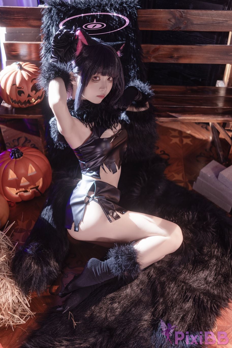 Cosplayer vector fish Blue Archive Anzuyama Kazusa Halloween PixiBB.COM 015