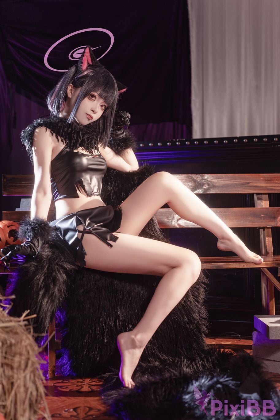 Cosplayer vector fish Blue Archive Anzuyama Kazusa Halloween PixiBB.COM 016
