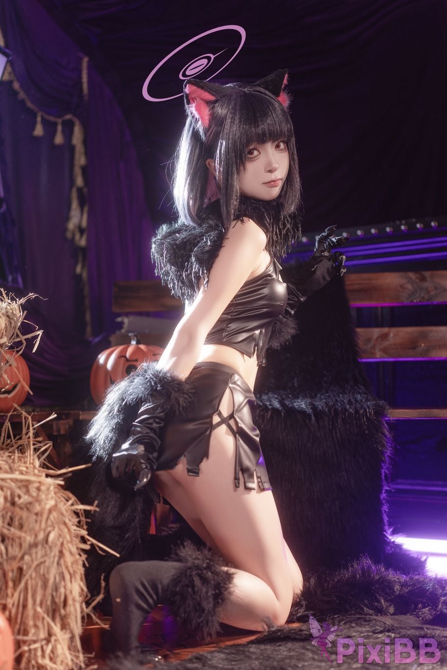 Cosplayer vector fish Blue Archive Anzuyama Kazusa Halloween PixiBB.COM 021