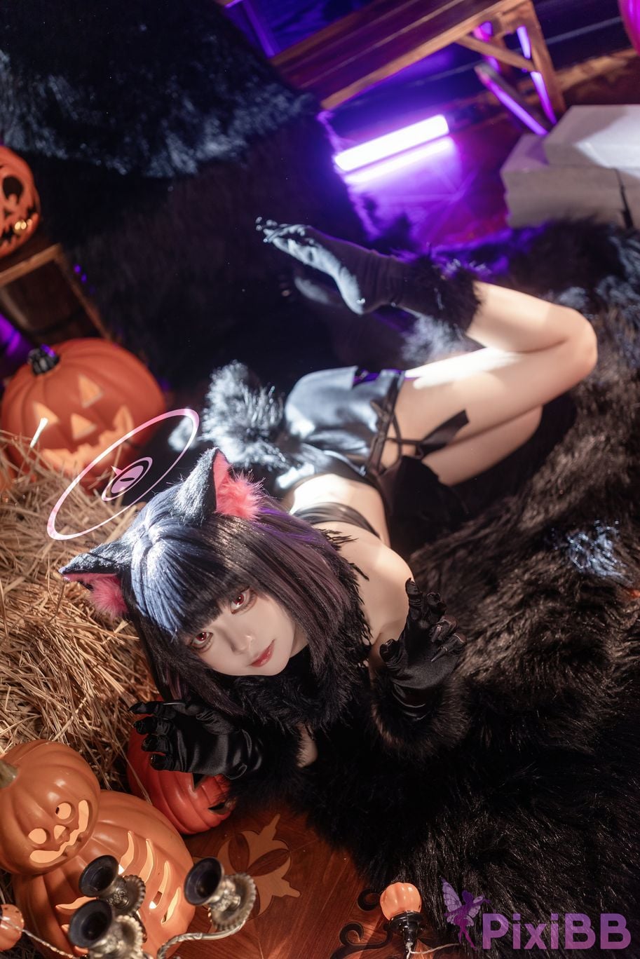 Cosplayer vector fish Blue Archive Anzuyama Kazusa Halloween PixiBB.COM 023