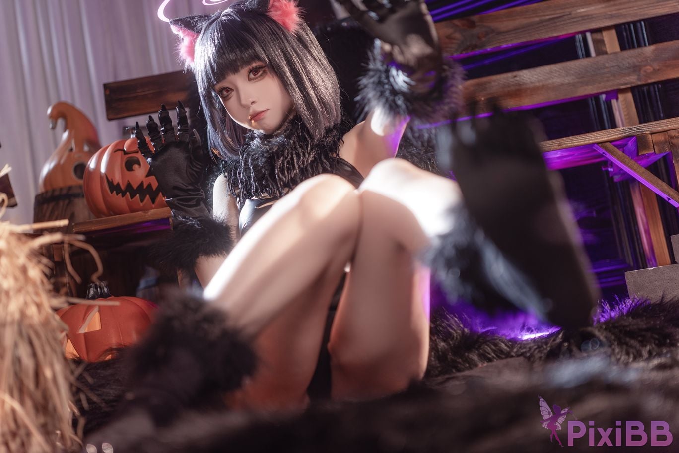 Cosplayer vector fish Blue Archive Anzuyama Kazusa Halloween PixiBB.COM 032