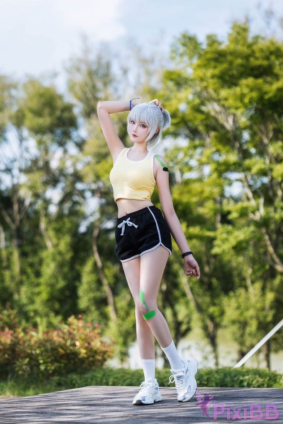 Cosplayer Guahi Sauce spirit cage Bai Yuekui sportswear PixiBB.COM 008
