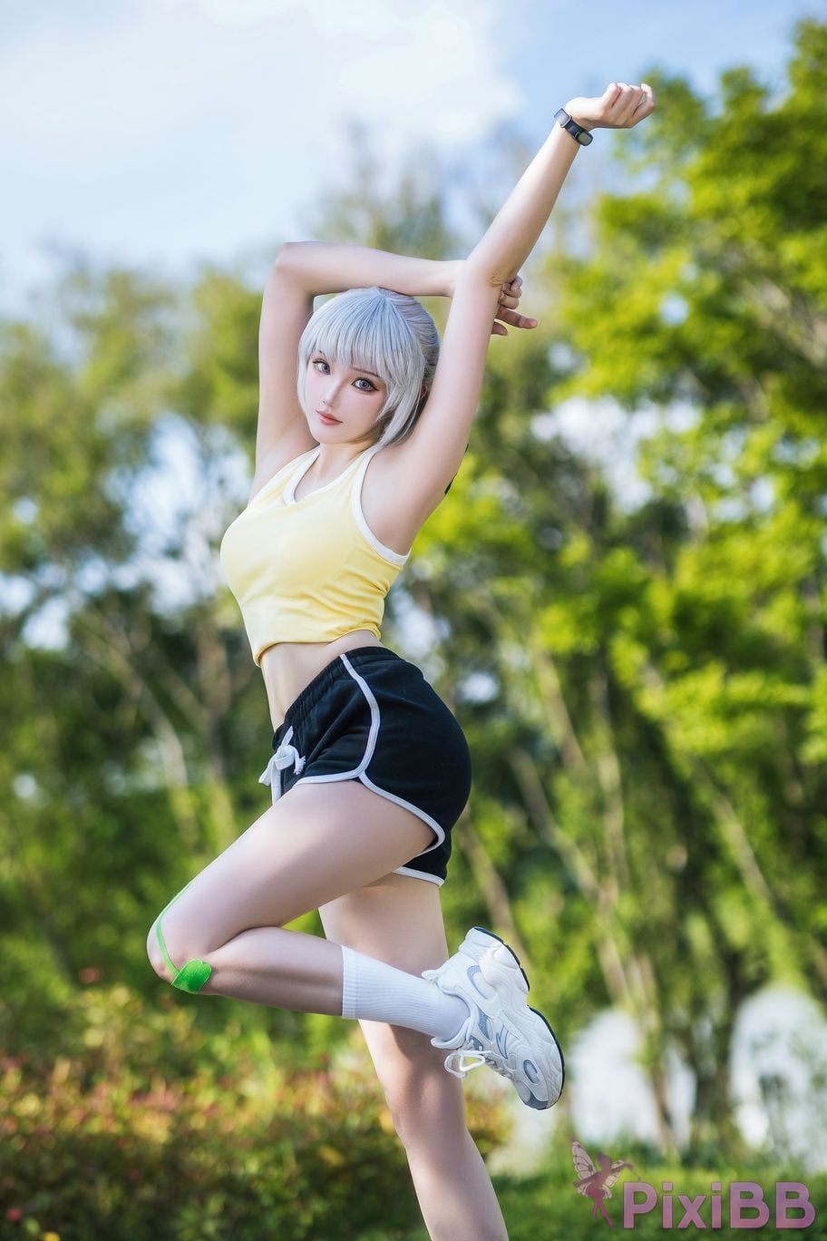 Cosplayer Guahi Sauce spirit cage Bai Yuekui sportswear PixiBB.COM 009