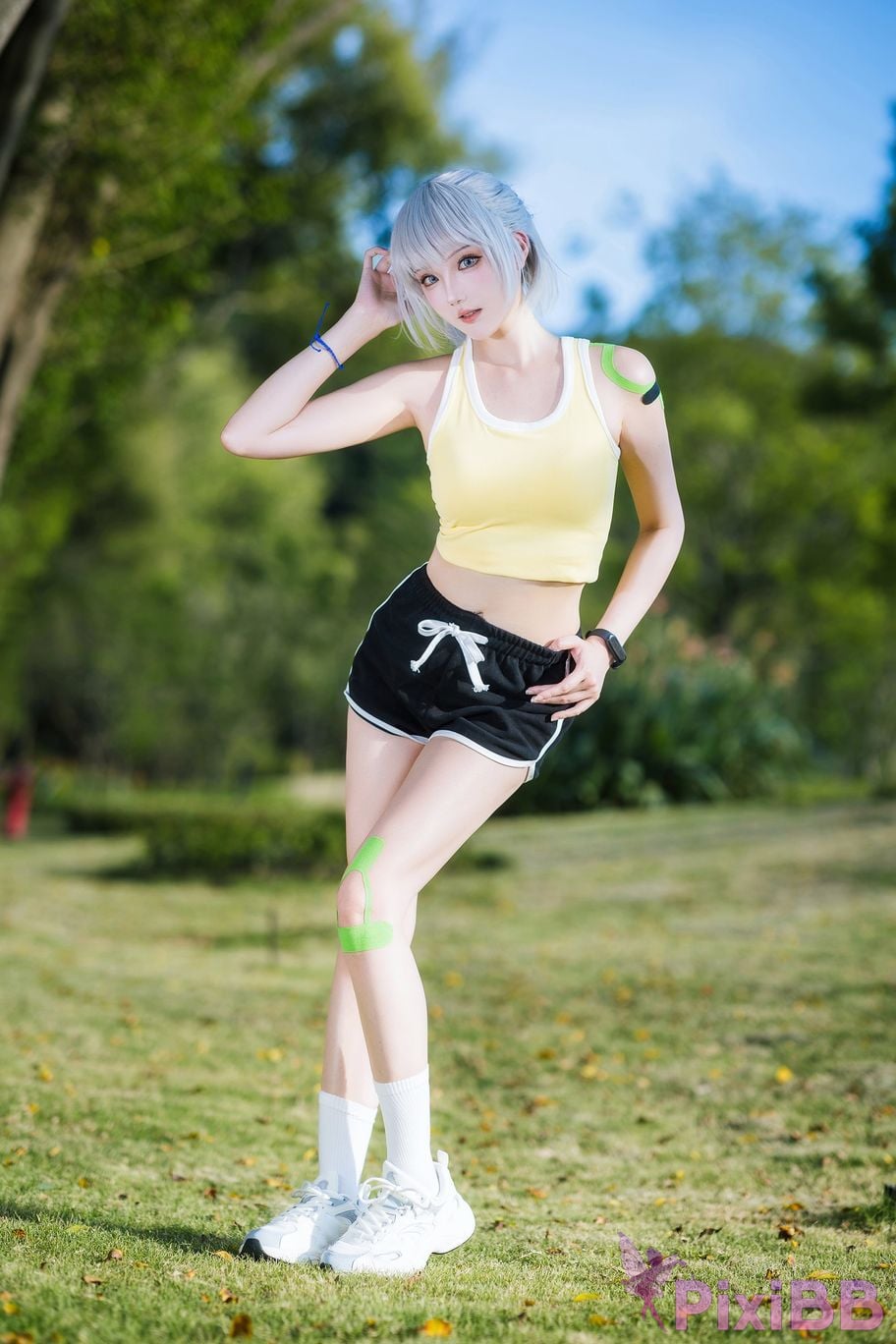 Cosplayer Guahi Sauce spirit cage Bai Yuekui sportswear PixiBB.COM 010