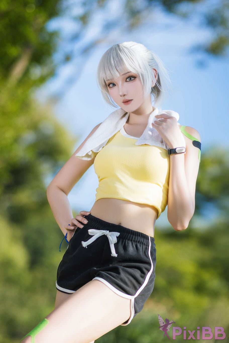 Cosplayer Guahi Sauce spirit cage Bai Yuekui sportswear PixiBB.COM 012