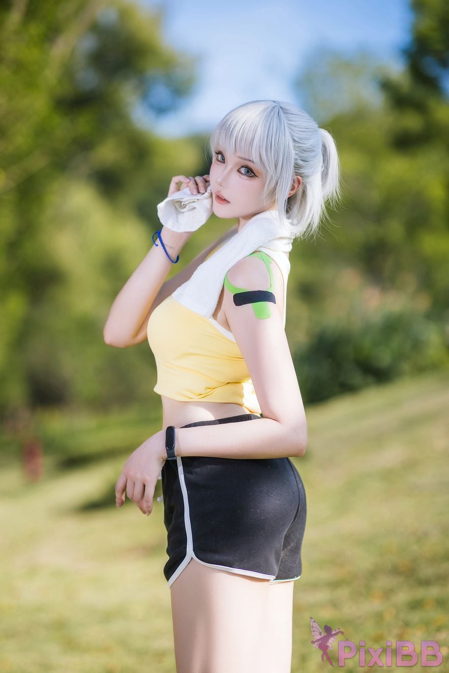 Cosplayer Guahi Sauce spirit cage Bai Yuekui sportswear PixiBB.COM 013