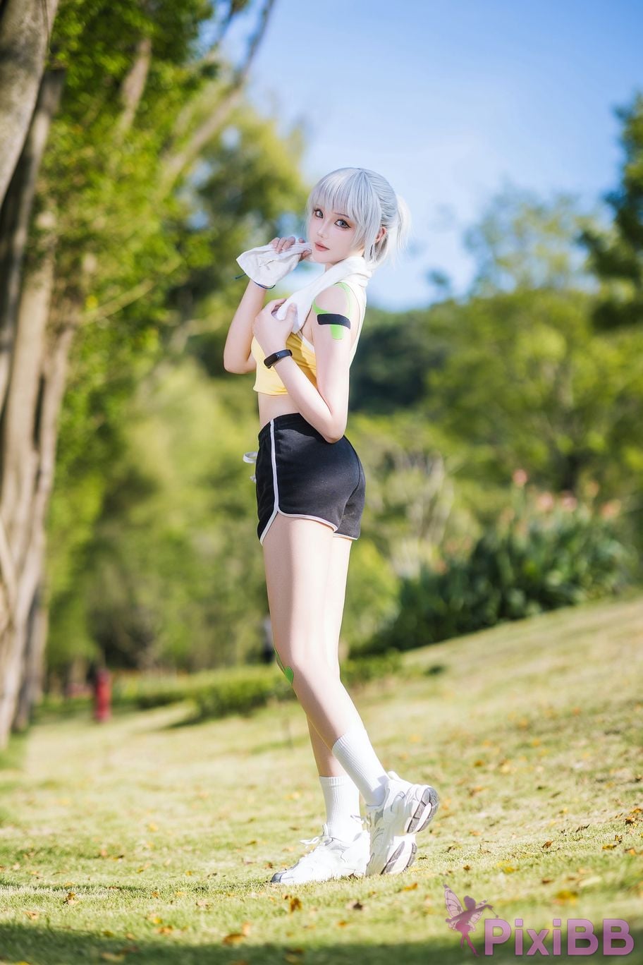 Cosplayer Guahi Sauce spirit cage Bai Yuekui sportswear PixiBB.COM 014