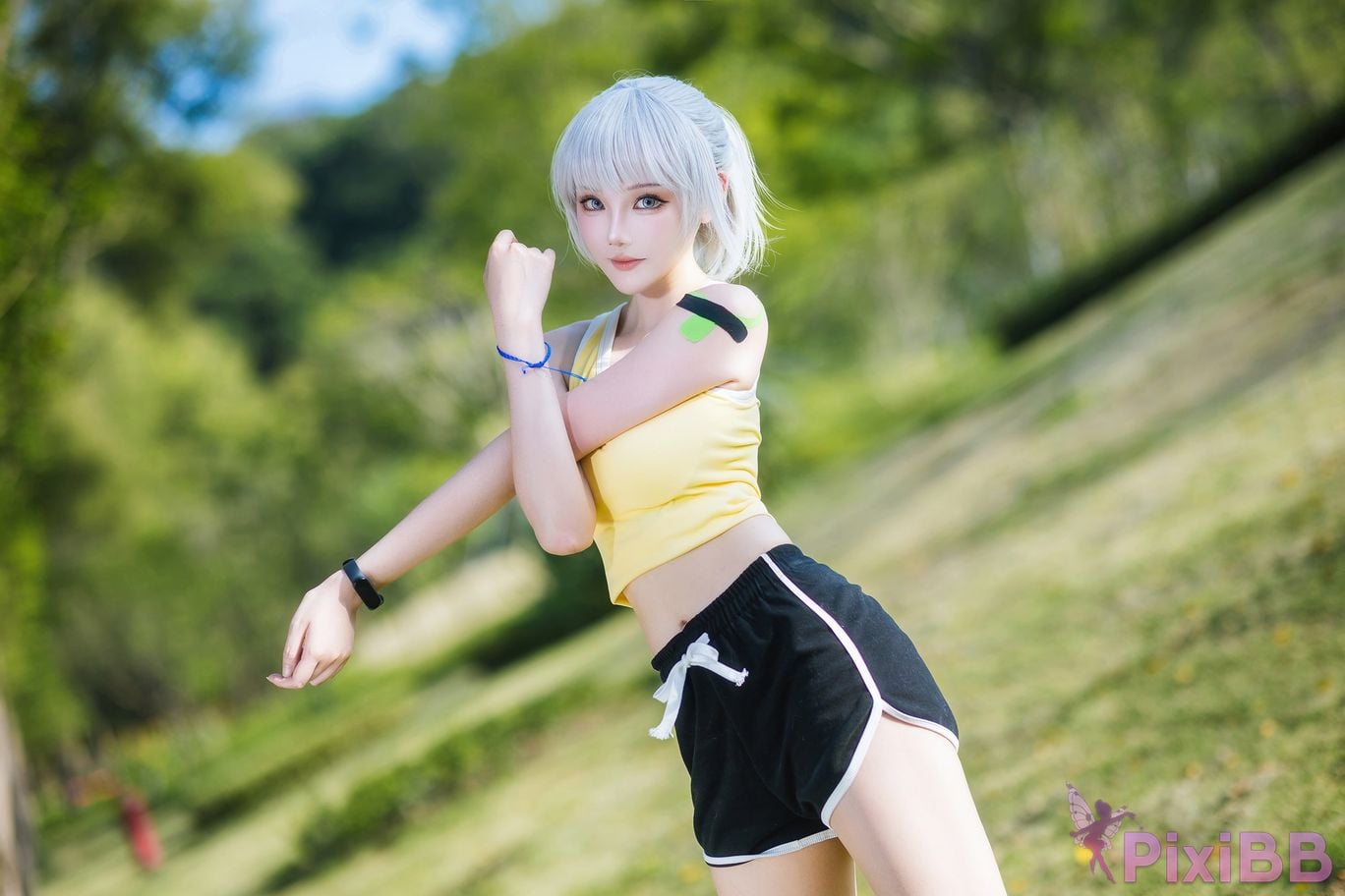 Cosplayer Guahi Sauce spirit cage Bai Yuekui sportswear PixiBB.COM 015