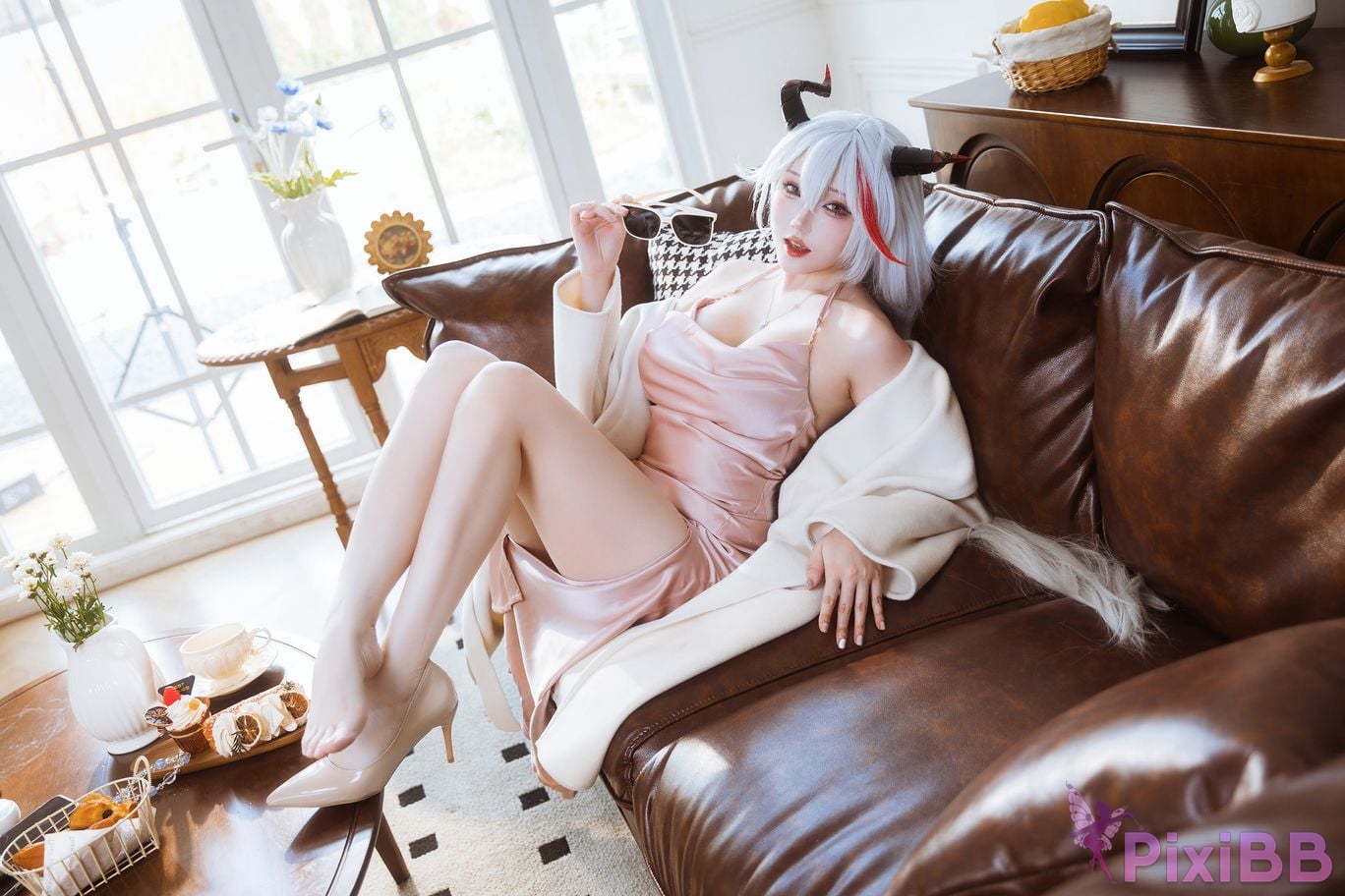 Cosplayer Guahi Sauce azur lane Egil pajamas PixiBB.COM 005