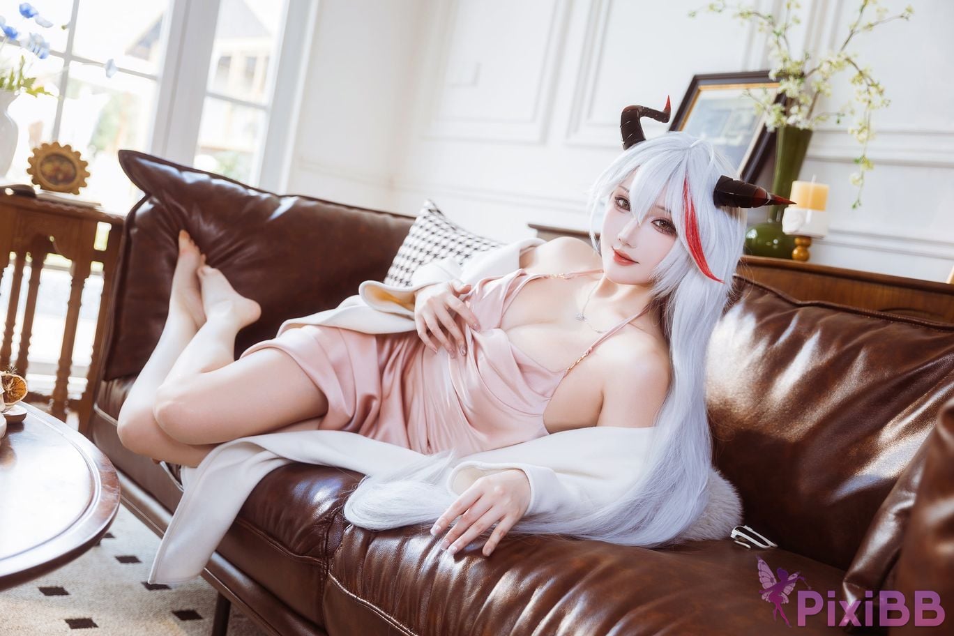 Cosplayer Guahi Sauce azur lane Egil pajamas PixiBB.COM 006