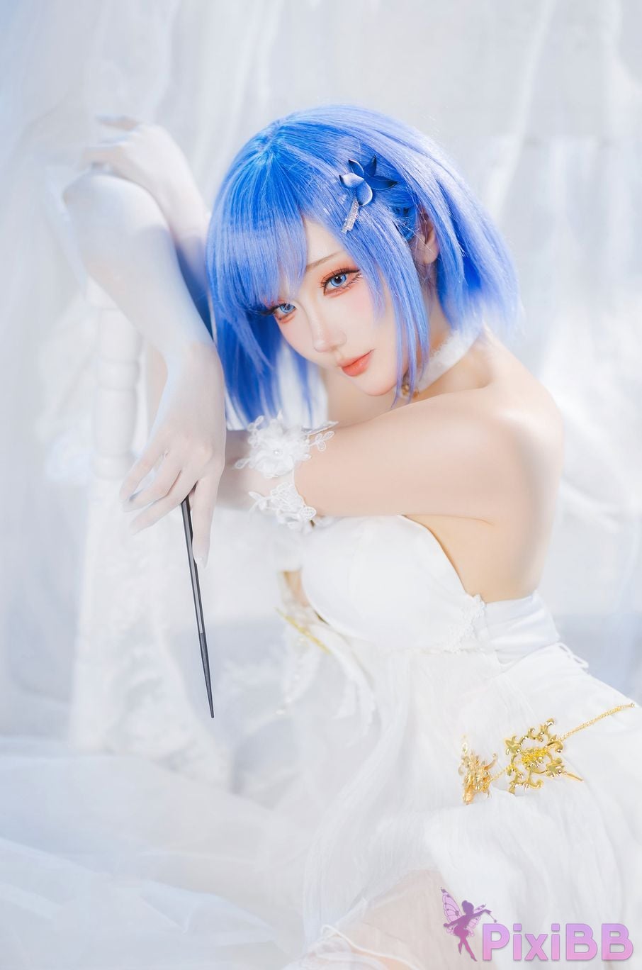 Cosplay Guashi Azur Blue Route Chabayev Melody of the White Cavalry PixiBB.COM 007