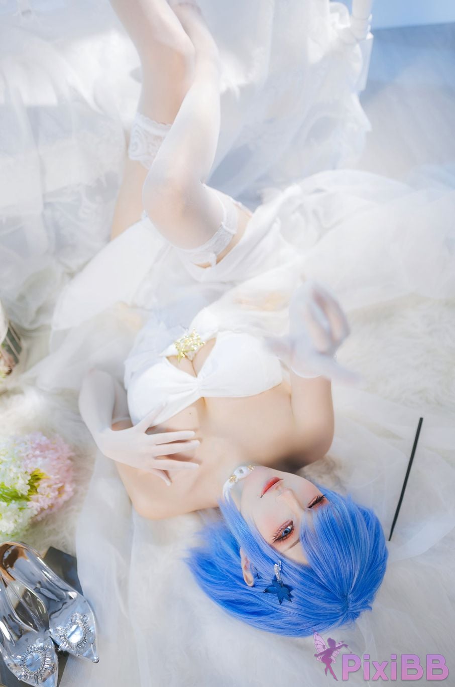 Cosplay Guashi Azur Blue Route Chabayev Melody of the White Cavalry PixiBB.COM 009