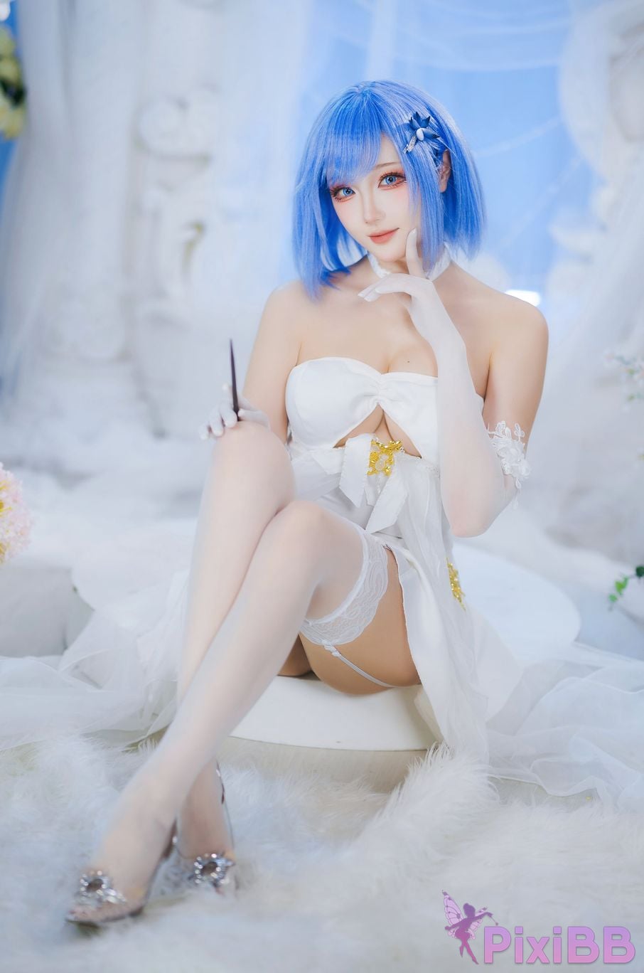 Cosplay Guashi Azur Blue Route Chabayev Melody of the White Cavalry PixiBB.COM 013