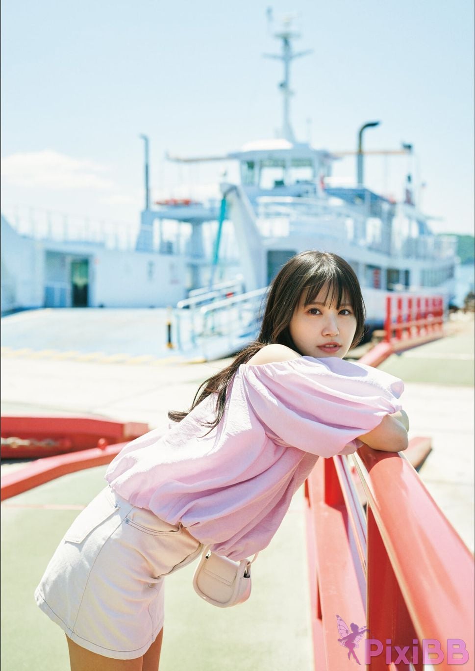 Japanese Idol Mai Nakamura dance Digital limited deluxe edition 42 Increase in pages STU48 1st photo collection Opposite of dislike PixiBB.COM 014