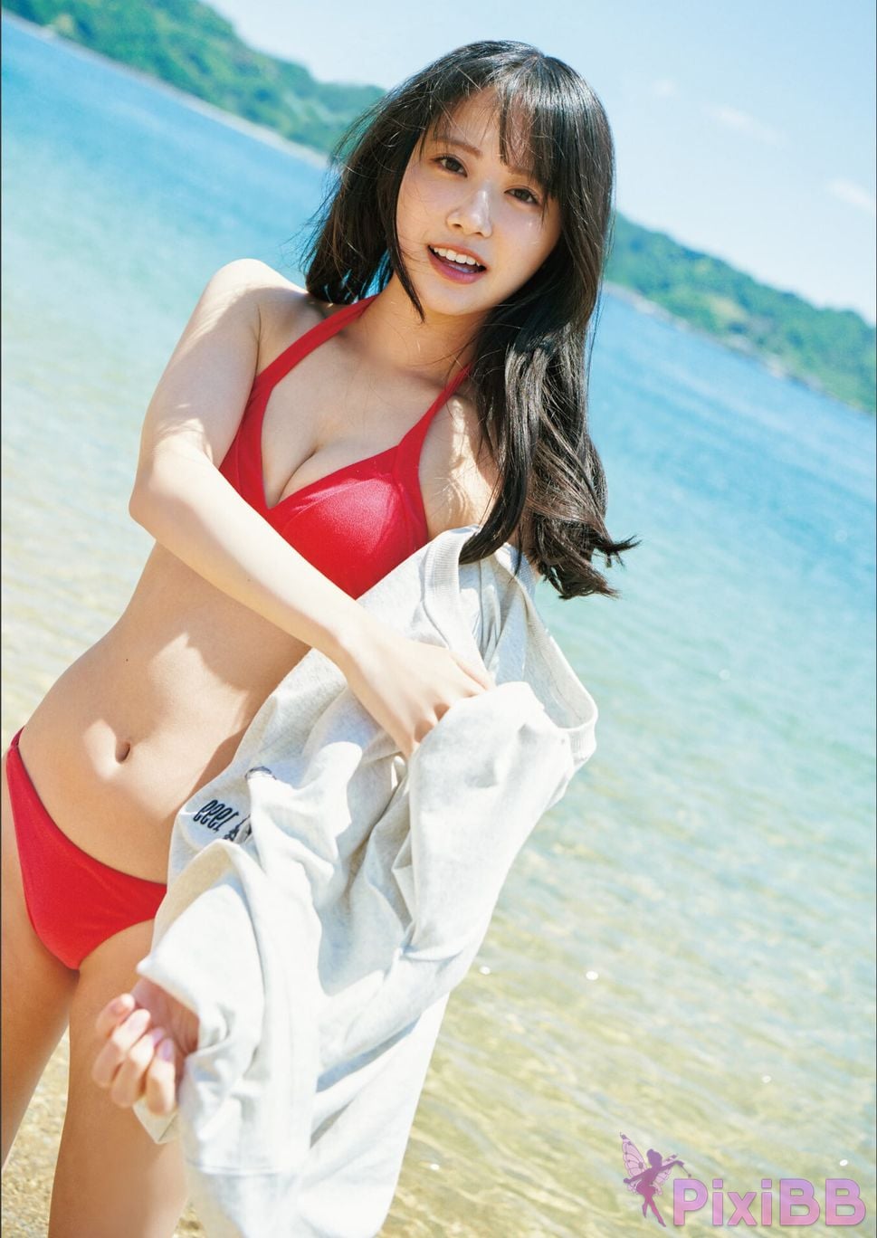 Japanese Idol Mai Nakamura dance Digital limited deluxe edition 42 Increase in pages STU48 1st photo collection Opposite of dislike PixiBB.COM 022