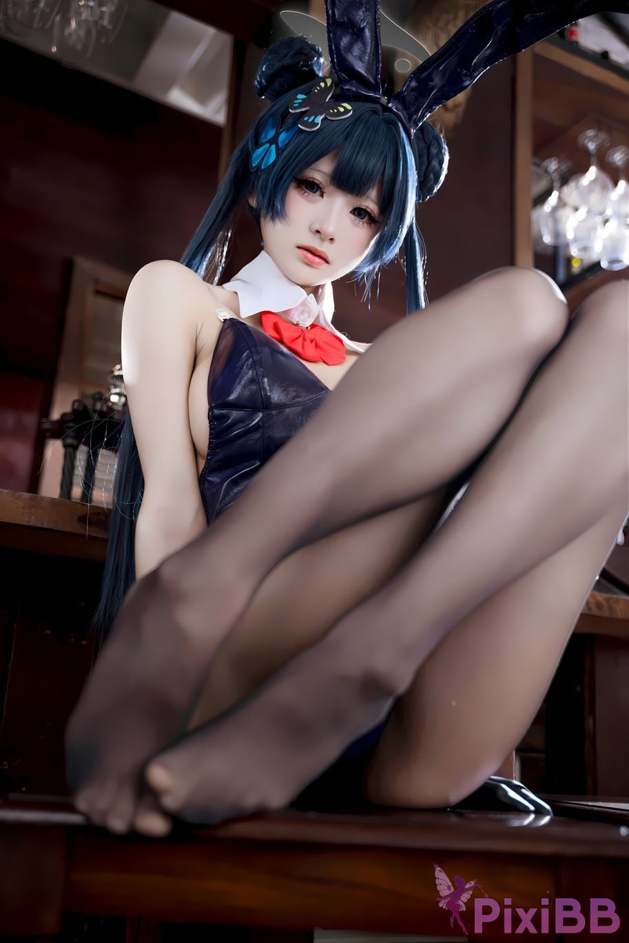Cosplay Jiuqi Meow Blue Archives Longhua Concubine Saki Bunny Girl PixiBB.COM 052