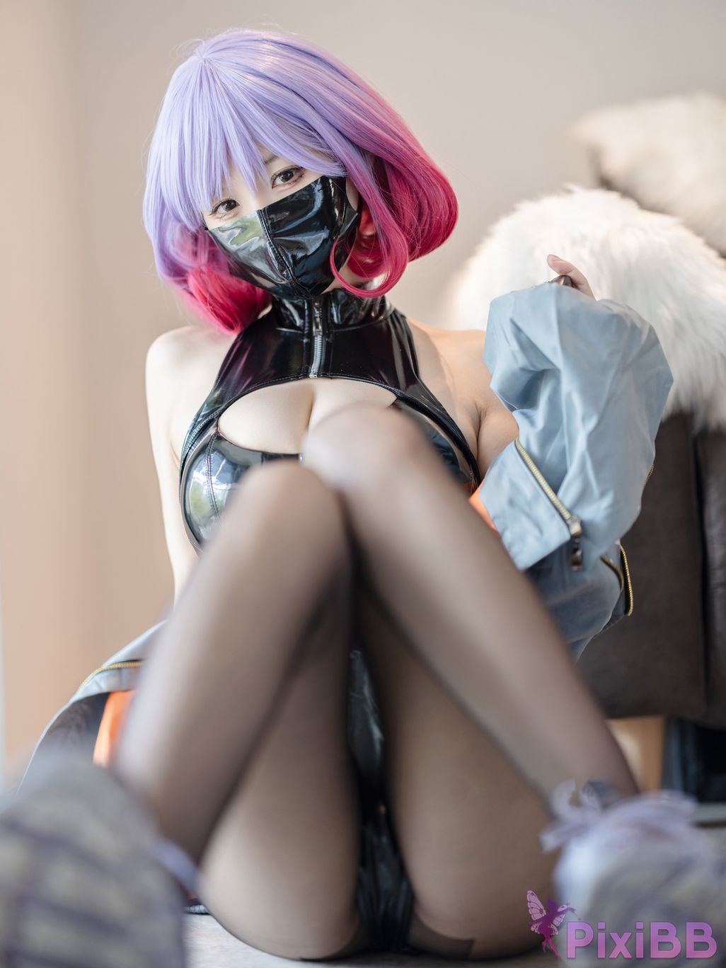Cosplay Chiyo W Okura Luna High slit sneakers PixiBB.COM 002