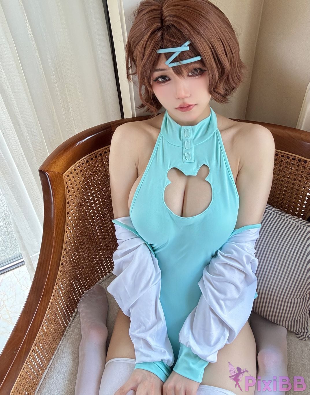 Coser Little Chiyo lol Higuchi Enka swimming outfit PixiBB.COM 014