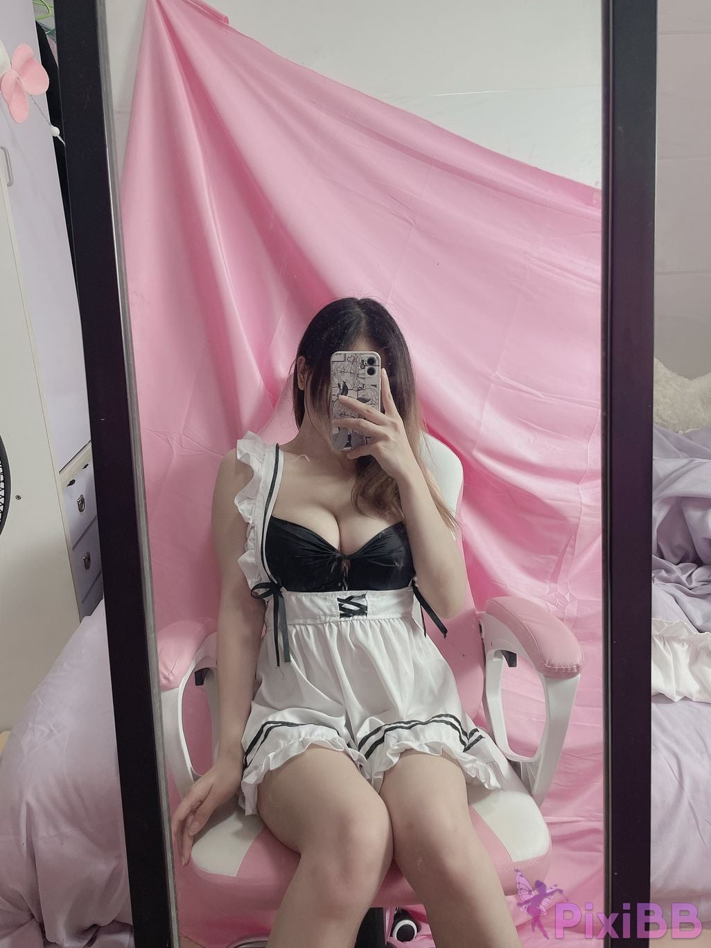 Cosplay Last Night 787 Maid Selfie PixiBB.COM 005