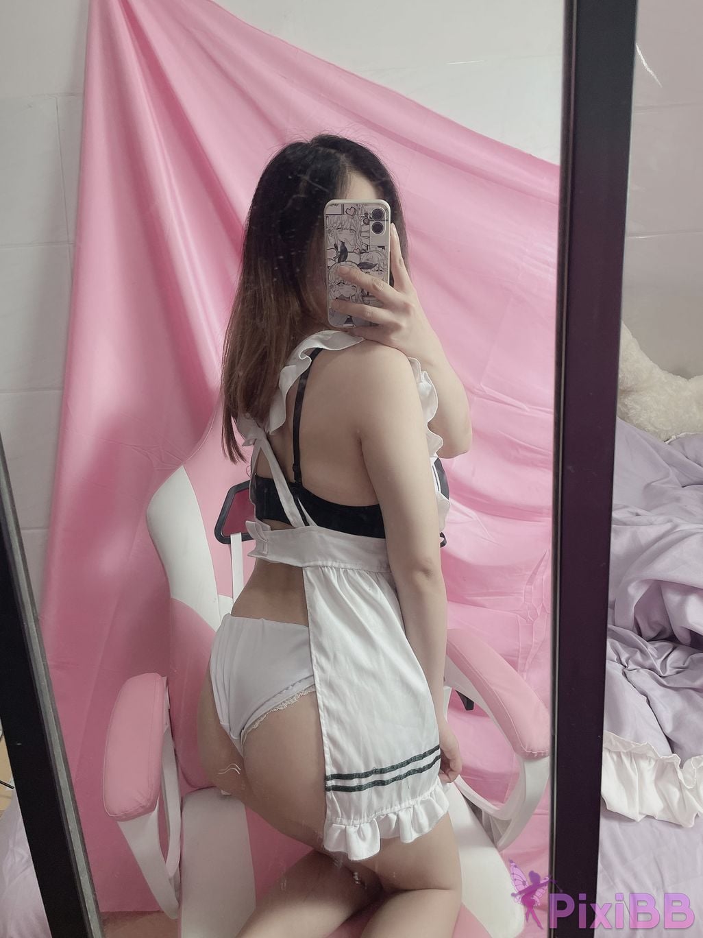 Cosplay Last Night 787 Maid Selfie PixiBB.COM 006