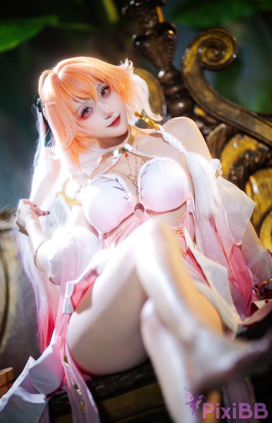 Cosplayer Its Suqing long break swimsuit PixiBB.COM 010