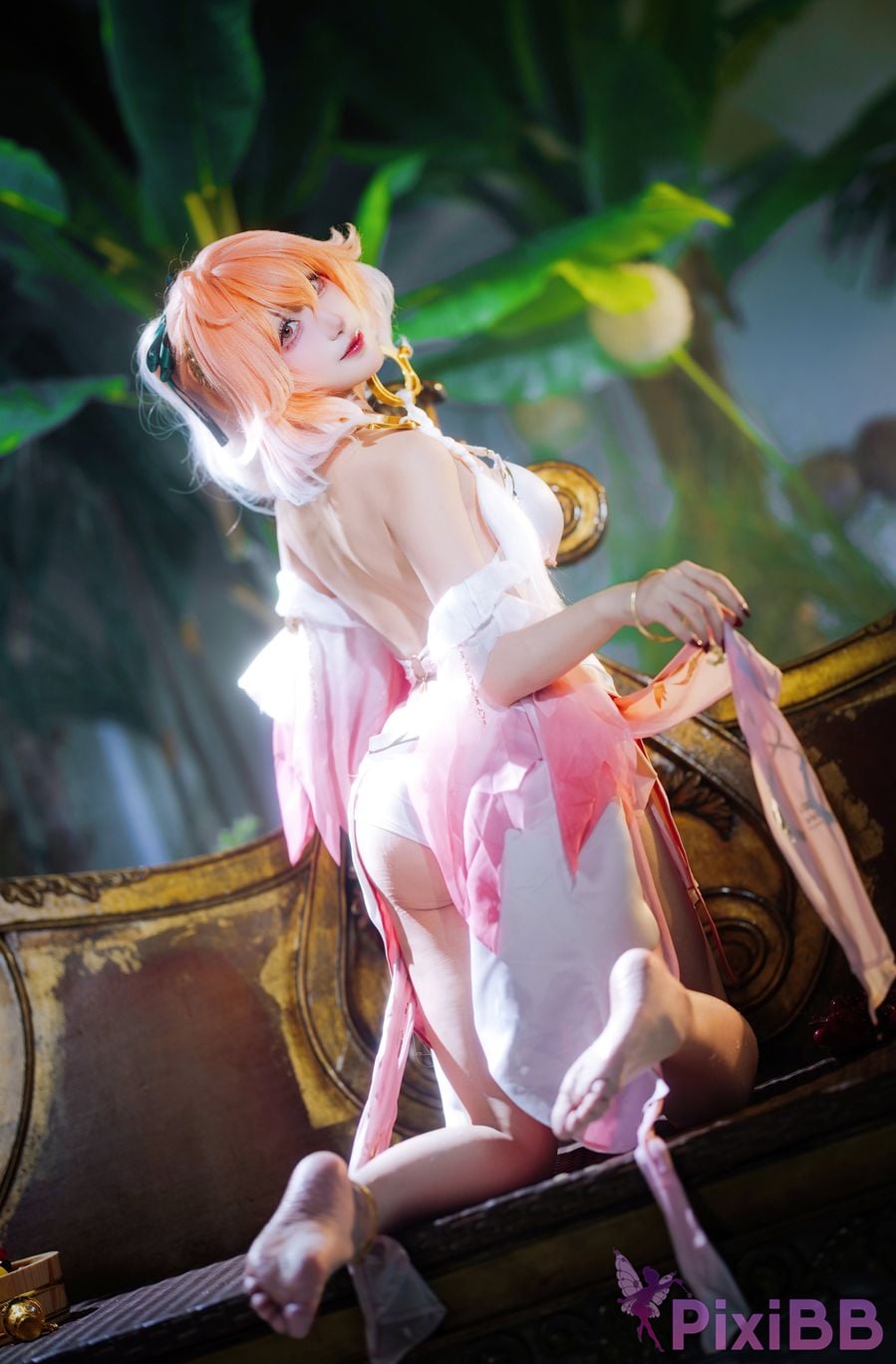 Cosplayer Its Suqing long break swimsuit PixiBB.COM 011
