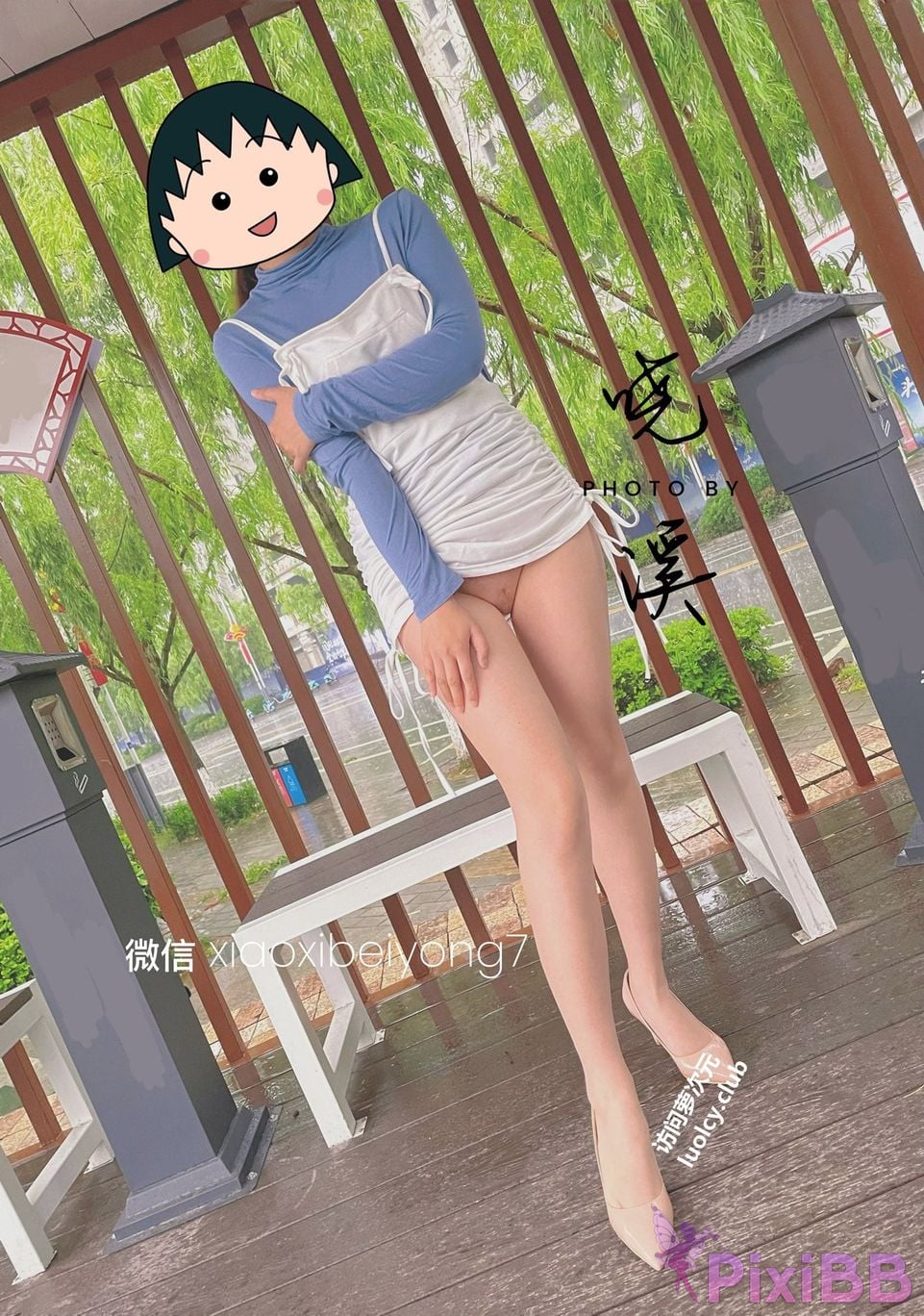 OtherXXX Xiaoxi Tall beautiful legs and silk feet Welfare Ji exposed in various places for private photos PixiBB.COM 213