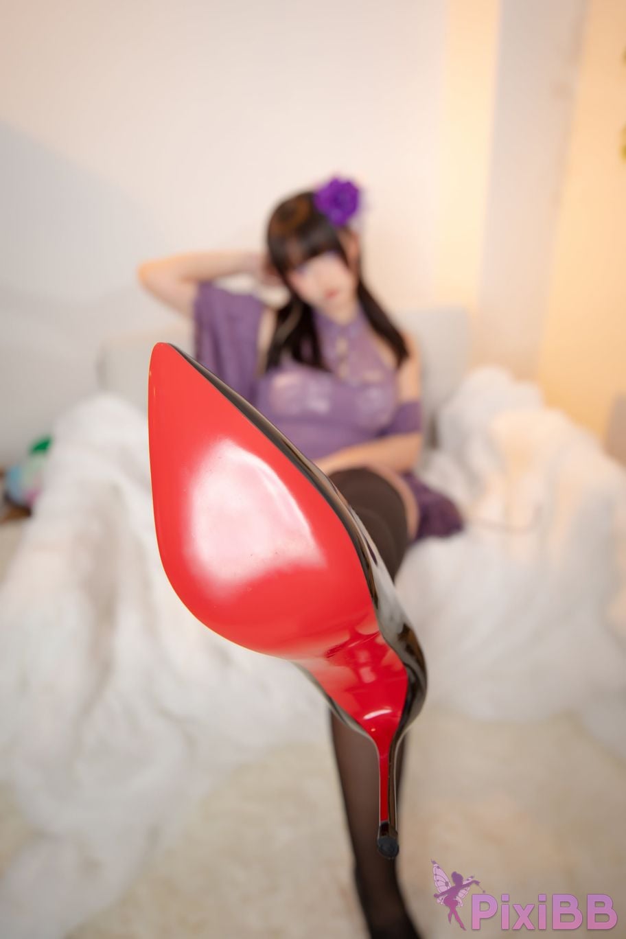 Cosplay Kagurazaka Mafuyu Purple Heart PixiBB.COM 024