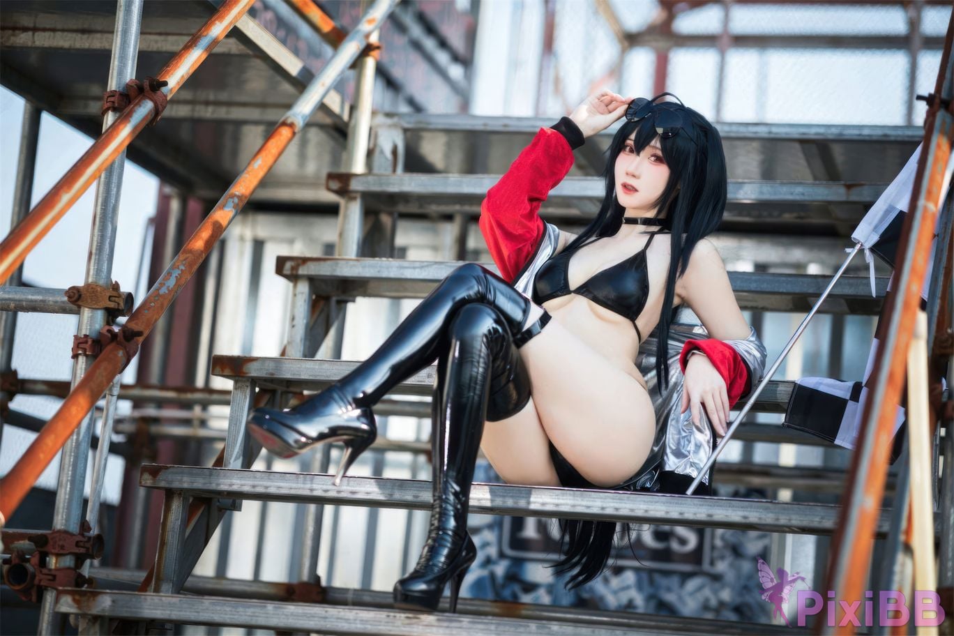 Cosplayer Braised carbon azur lane Dafeng racing suit PixiBB.COM 003