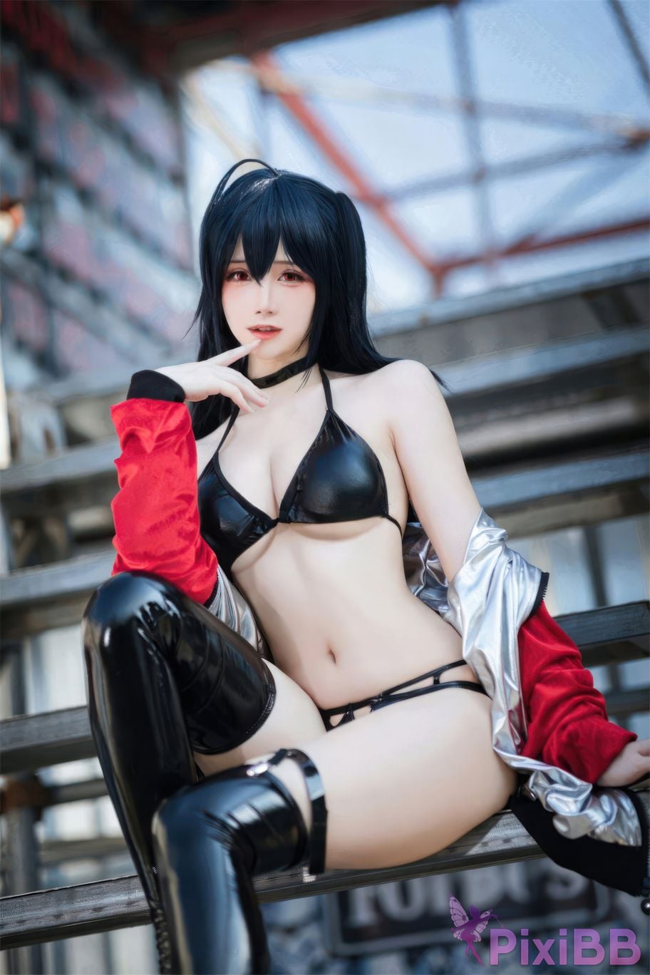 Cosplayer Braised carbon azur lane Dafeng racing suit PixiBB.COM 005