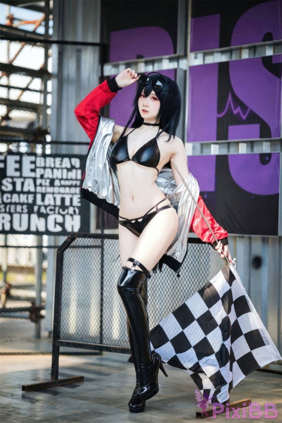 Cosplayer Braised carbon azur lane Dafeng racing suit PixiBB.COM 006