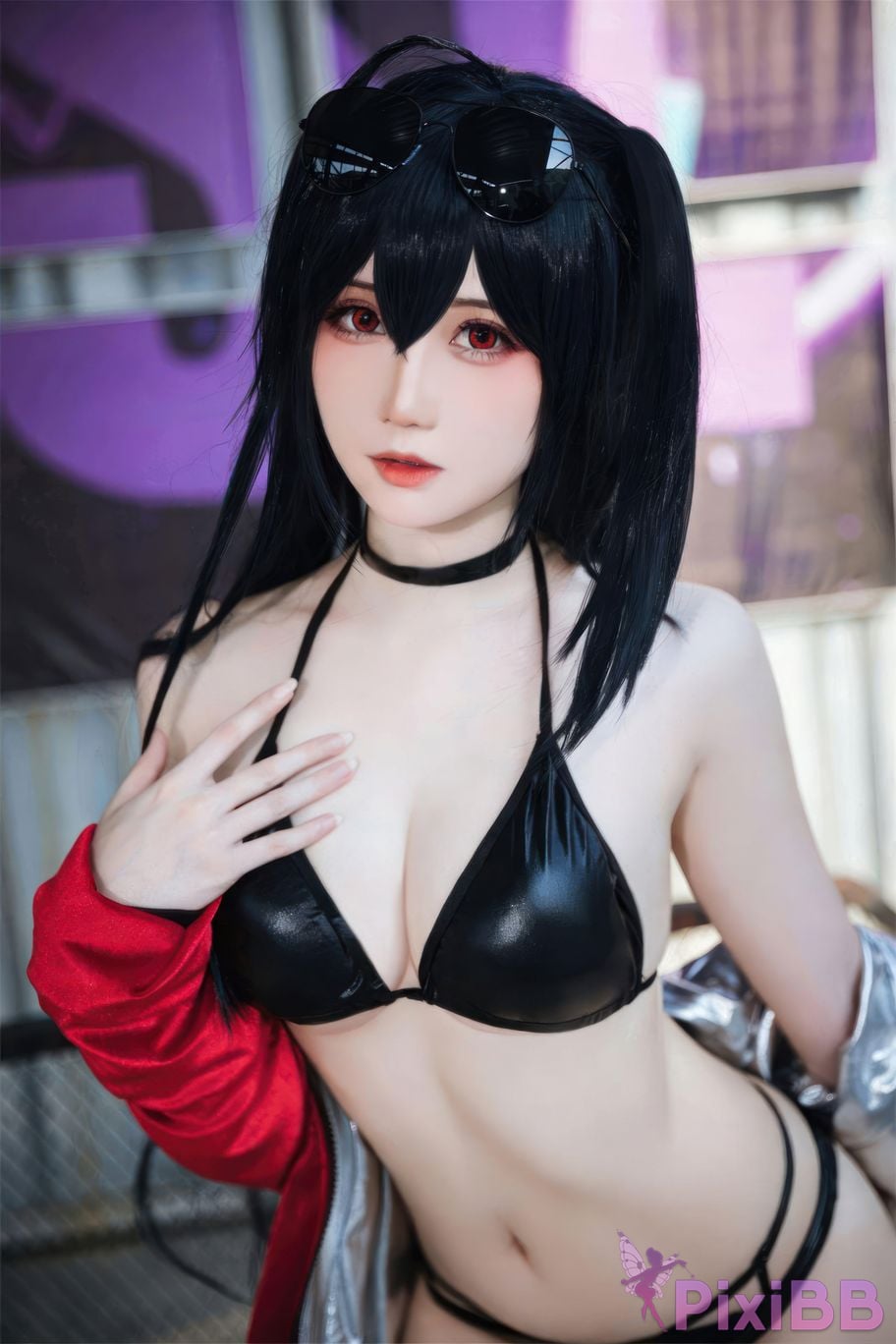 Cosplayer Braised carbon azur lane Dafeng racing suit PixiBB.COM 007