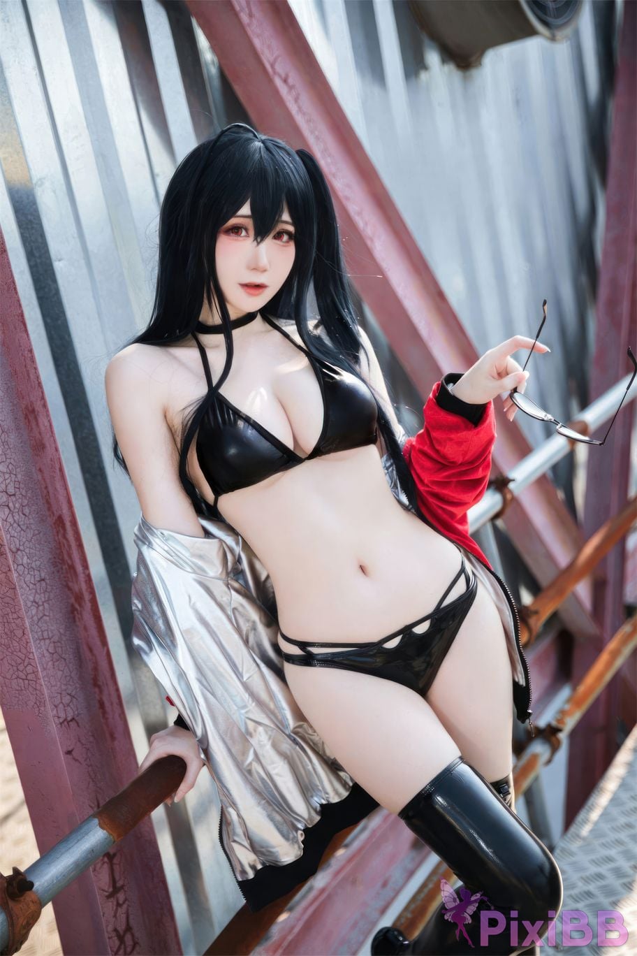 Cosplayer Braised carbon azur lane Dafeng racing suit PixiBB.COM 017