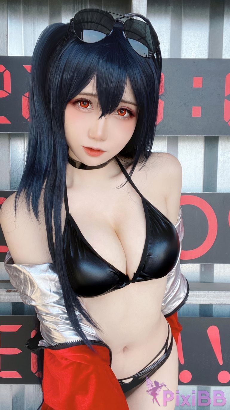 Cosplayer Braised carbon azur lane Dafeng racing suit PixiBB.COM 019